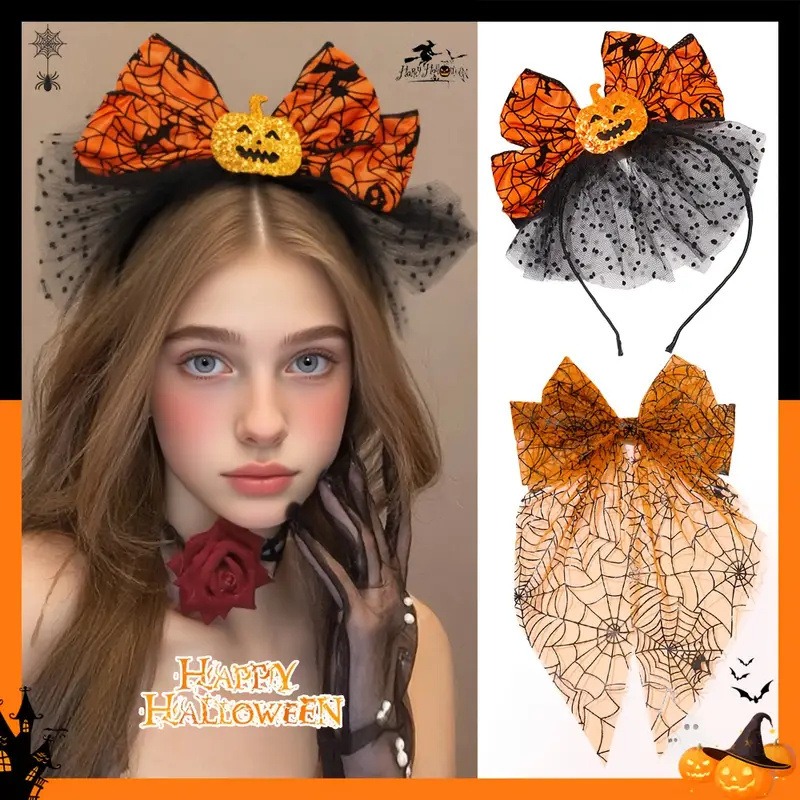 Cosplay Prop Bow - عصابة رأس برتقالية على شكل شبح