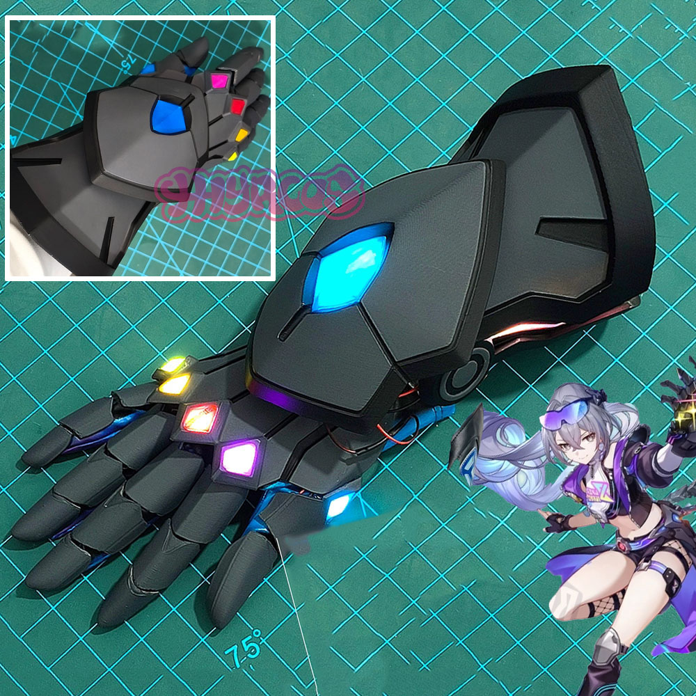 Anaxa Cosplay Prop - منتج سيلفر وولف: قفاز اللانهاية هونكاي: