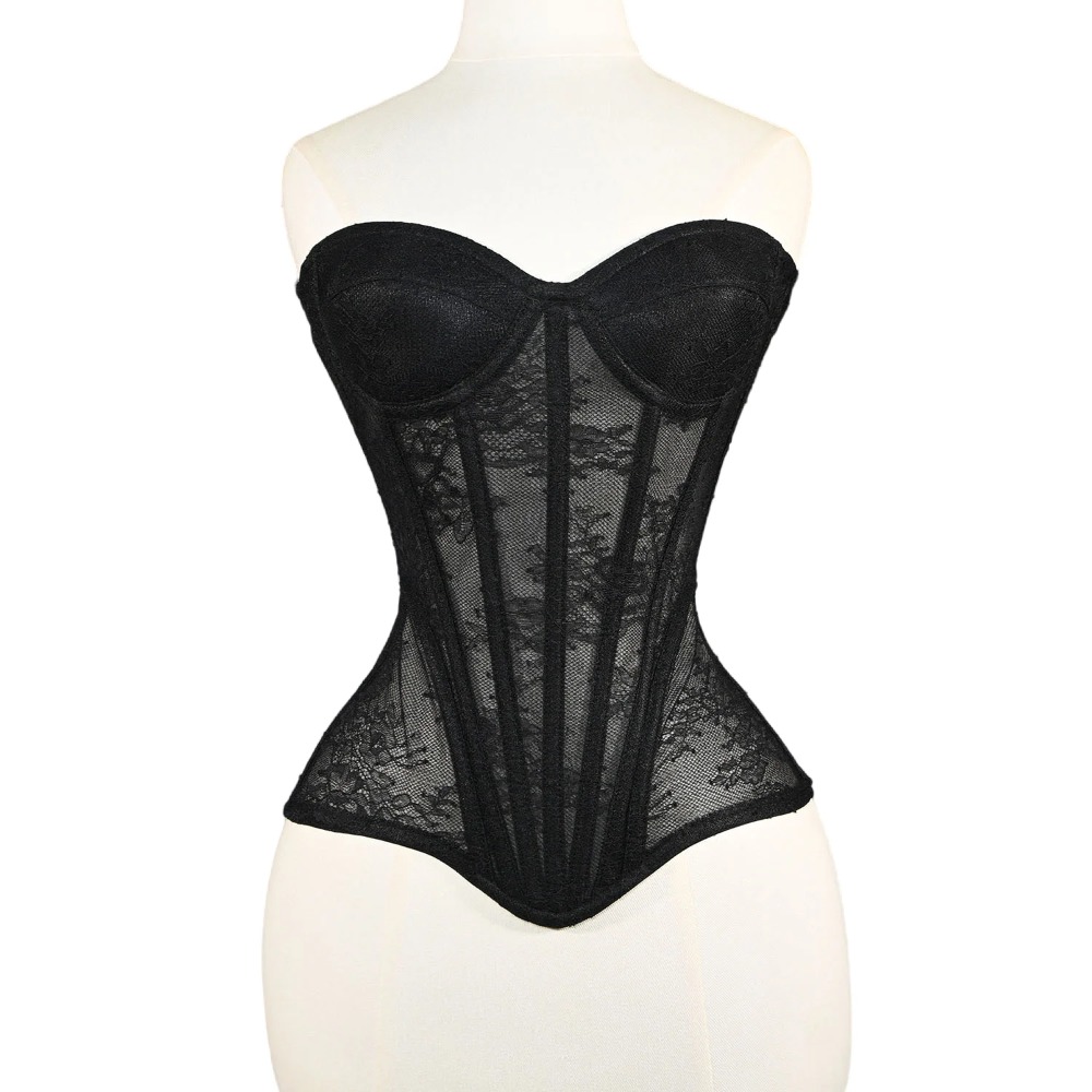 المرأة شبكة مشد Busiter overال - مراجعة Boning Corset Steel وسعره