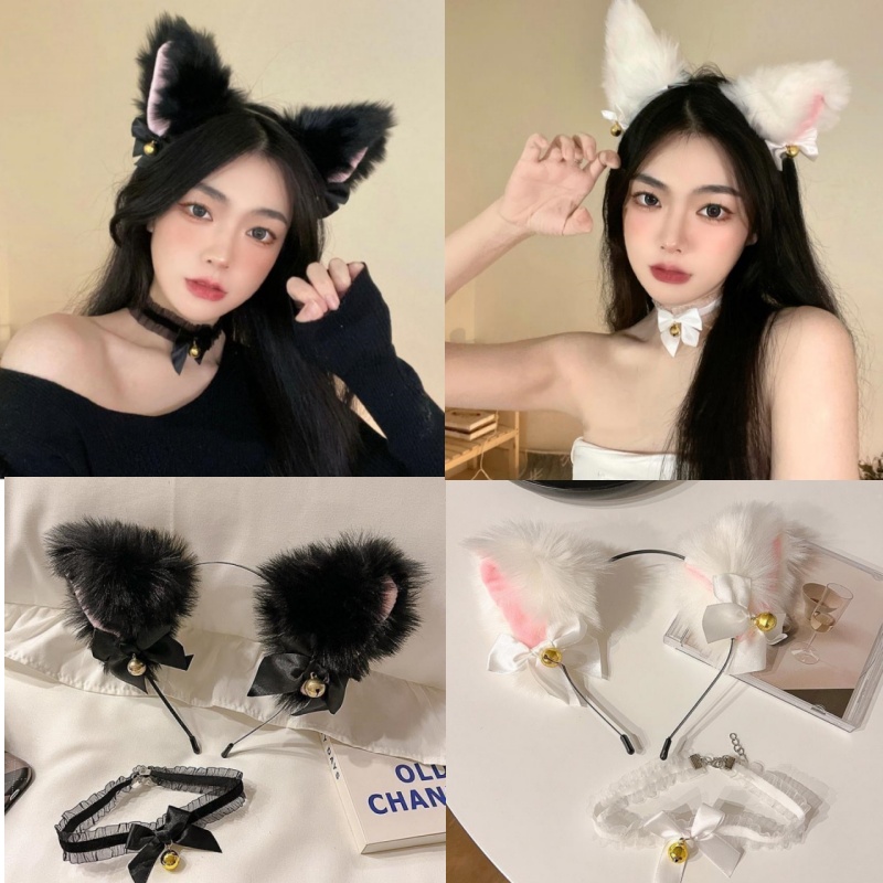 النساء فتاة الثعلب القط آذان ا - مراجعة Cosplay Prop Bow وسعره