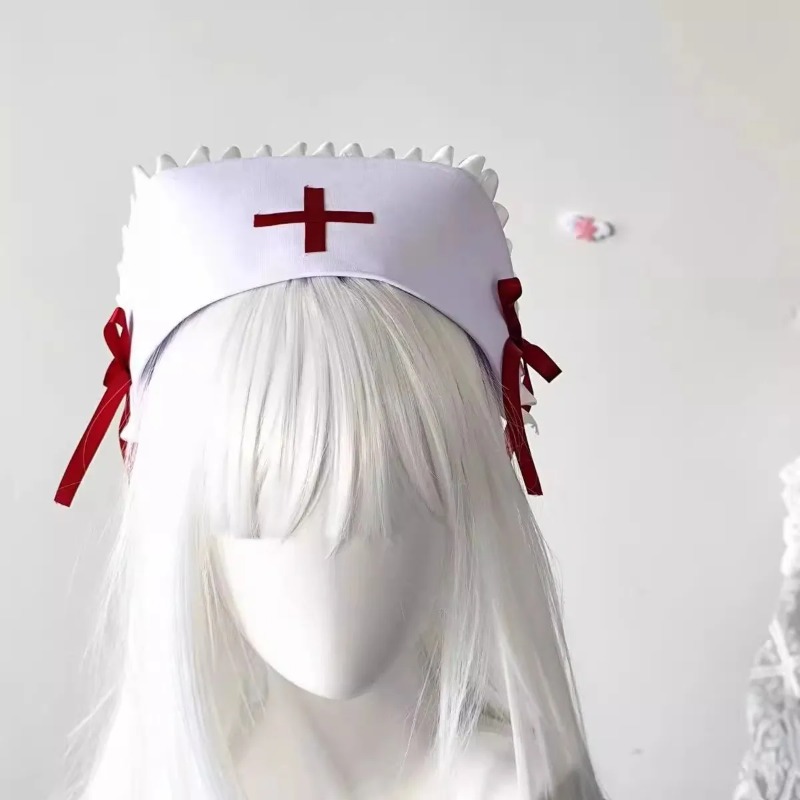 قبعة ممرضة جديدة بأسلوب Y2K ال - مراجعة Cosplay Prop Bow وسعره
