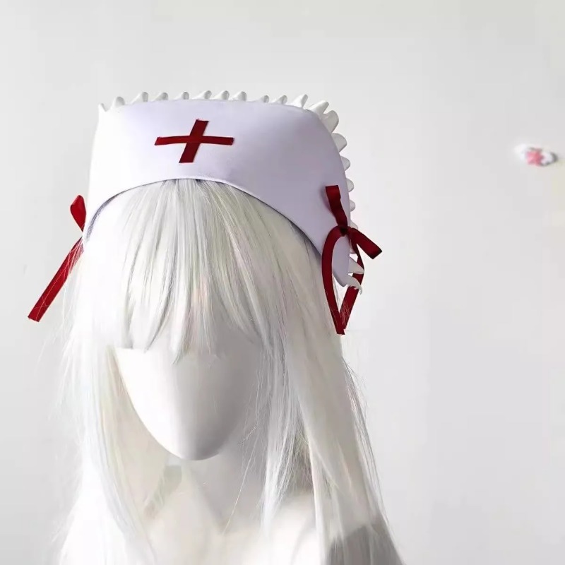 قبعة ممرضة جديدة بأسلوب Y2K ال - مراجعة Cosplay Prop Bow وسعره